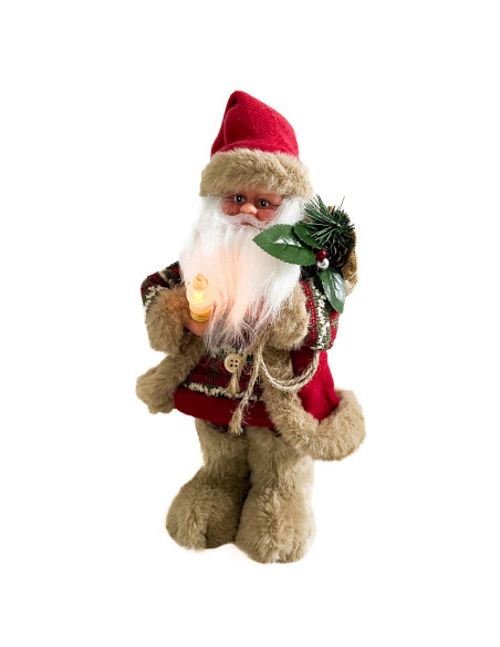 Viejo pascuero musical 45cm outdoor