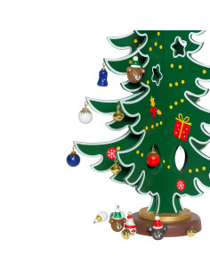 Adorno Navidad Árbol 35,5 cm - Decoración Elegante y Festiva 2