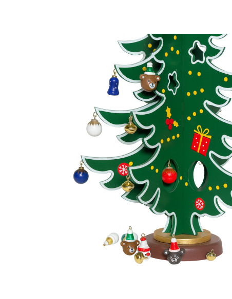 Adorno Navidad Árbol 35,5 cm - Decoración Elegante y Festiva