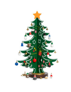 Adorno Navidad Árbol 35,5 cm - Decoración Elegante y Festiva