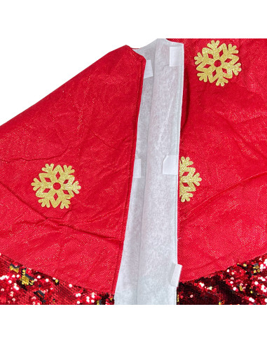 Base Árbol Navidad 120cm Rojo - Decoración Navideña Elegante