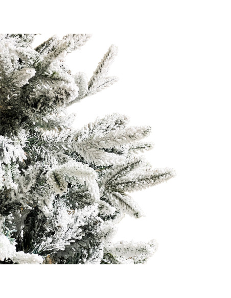 Árbol de navidad nevado 180cm 697 ramas