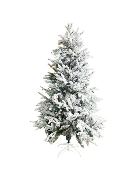 Árbol de navidad nevado 180cm 697 ramas