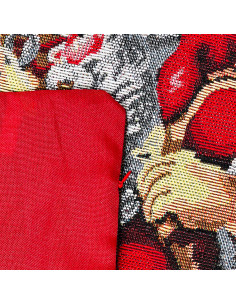 Funda cojin navidad 45x45cm pascuero vela 2