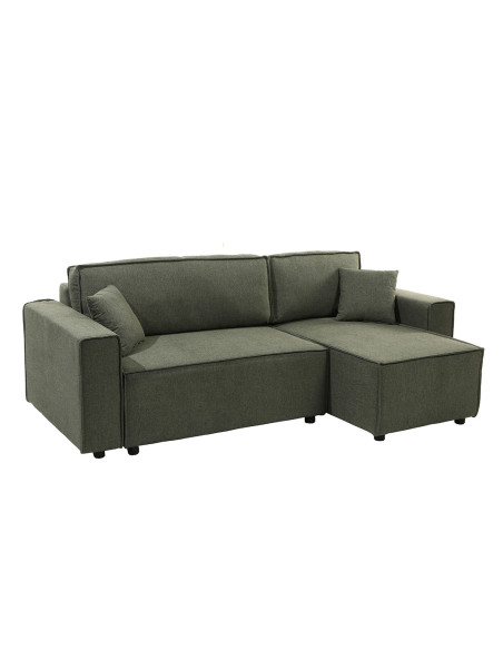 Sofá cama seccional Vito verde edición touch