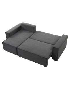 Sofá cama seccional Vito gris oscuro edición touch 2