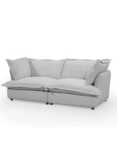 Sofá 3 cuerpos Holiday gris claro 2