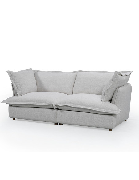 Sofá 3 cuerpos Holiday gris claro