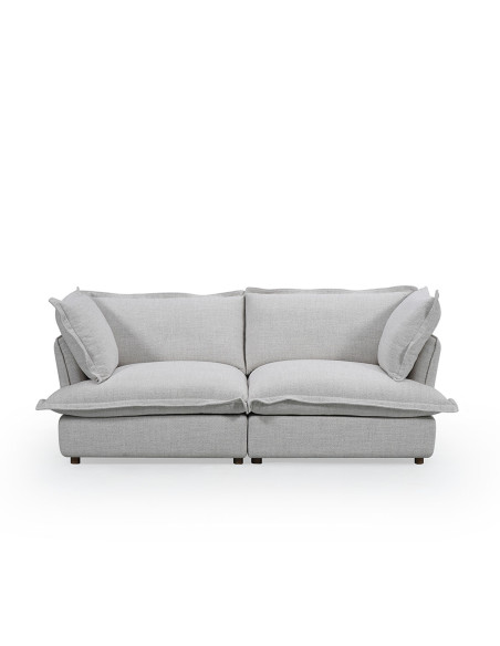 Sofá 3 cuerpos Holiday gris claro