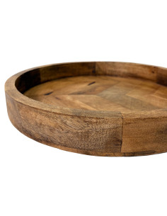 Bandeja de Madera Zigzag 31cm - Decoración Elegante y Funcional 2