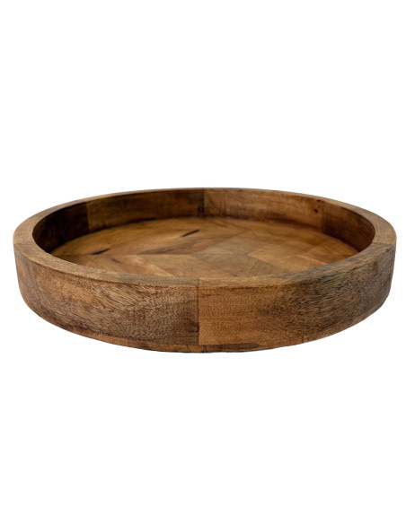 Bandeja de Madera Zigzag 31cm - Decoración Elegante y Funcional