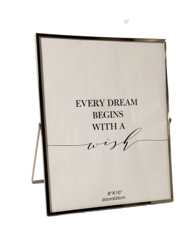 Marco Fotos Plateado 20x25cm - Decora tus Espacios