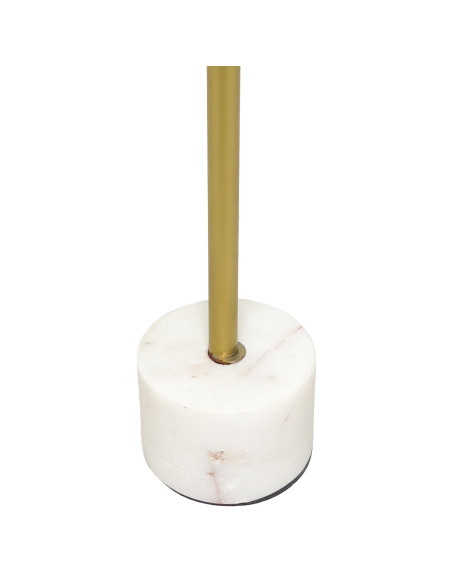 Candelabro mármol-metal 27cm