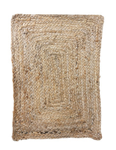 Individual 48x33cm yute gris