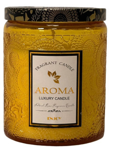 Vela frasco 7x9cm amarillo