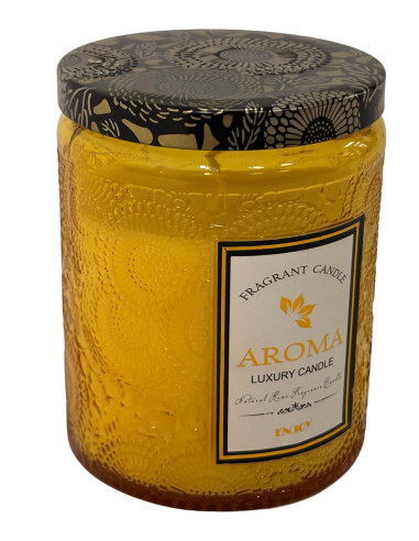 Vela frasco 7x9cm amarillo