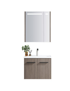 Mueble de Baño Sena 2 Puertas 60 cm con lavamanos y espejo