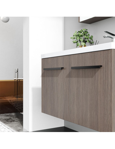 Mueble de Baño Sena 2 Puertas 80 cm con lavamanos y espejo