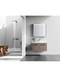 Mueble de Baño Sena 2 Puertas 80 cm con lavamanos y espejo 2
