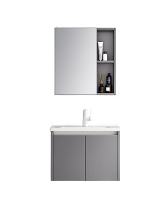 Mueble de Baño Tamesis 2 puertas 60 cm con lavamanos y espejo