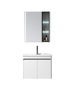 Mueble de Baño Volga 2 puertas 60 cm con lavamanos y espejo
