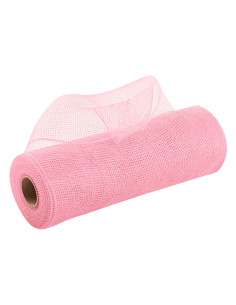 Malla navidad 26x450cm rosado