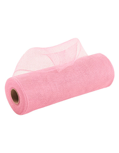 Malla navidad 26x450cm rosado