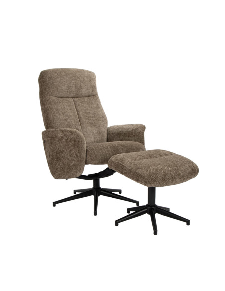 Sitial Reclinable Ottoman Gris - Mueble Moderno para Living