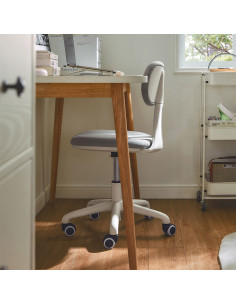 Silla de oficina Galway gris claro 2