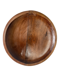Bowl madera pedestal 28x28x8 oscuro 2