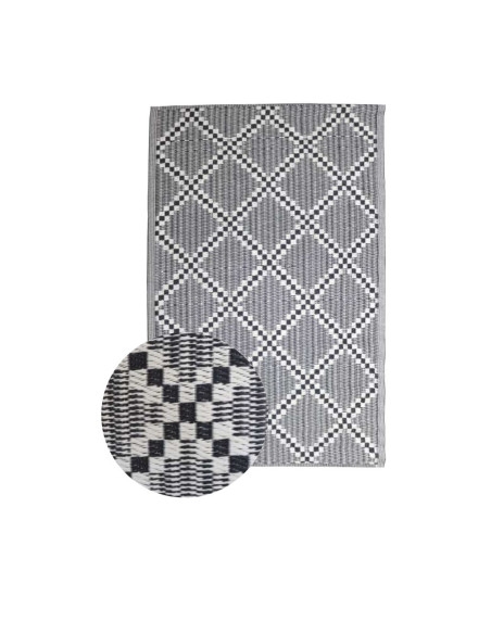 Alfombra exterior PP 150x200cm Negro/Beige