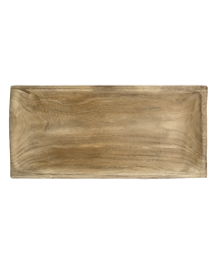 Bandeja Rectangular de Madera 43x23x5cm - Elegante y Práctica