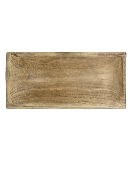 Bandeja Rectangular de Madera 43x23x5cm - Elegante y Práctica