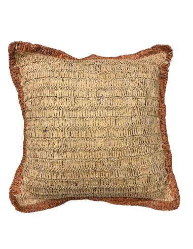Cojín de Rafia 45x45 cm - Decoración Textil para el Hogar