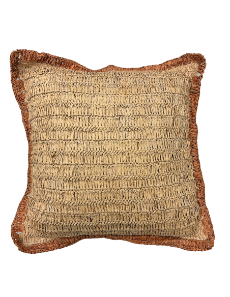 Cojín de Rafia 45x45 cm - Decoración Textil para el Hogar