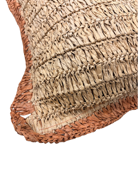 Cojín de Rafia 45x45 cm - Decoración Textil para el Hogar