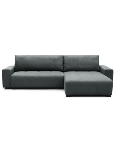 Sofa cama reversible seccional Essen gris oscuro
