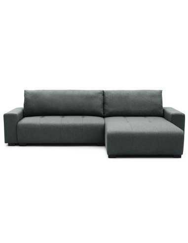 Sofa cama reversible seccional Essen gris oscuro