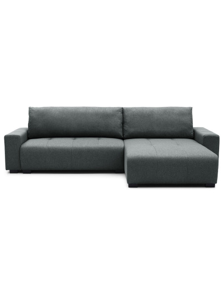 Sofa cama reversible seccional Essen gris oscuro