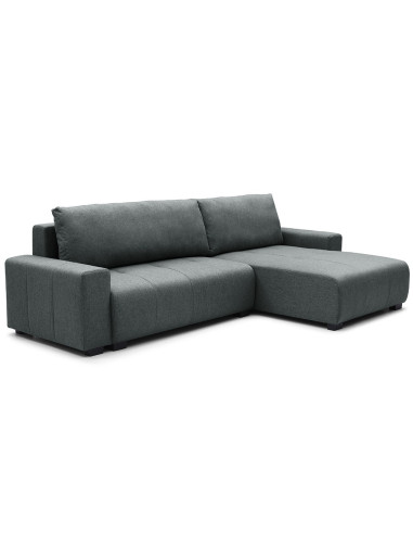 Sofa cama reversible seccional Essen gris oscuro