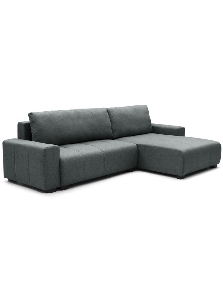 Sofa cama reversible seccional Essen gris oscuro