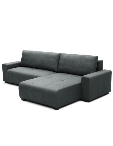 Sofa cama reversible seccional Essen gris oscuro