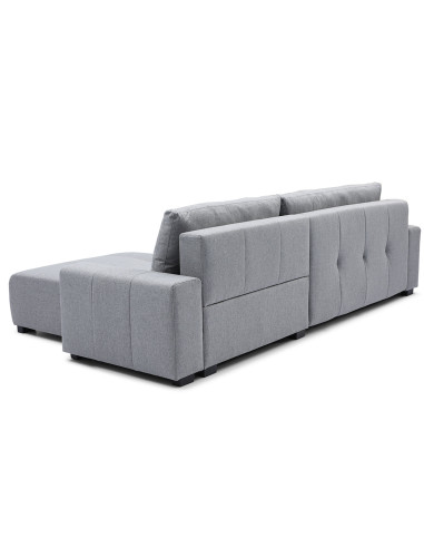 Sofa cama reversible seccional Essen gris claro