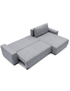 Sofa cama reversible seccional Essen gris claro 2