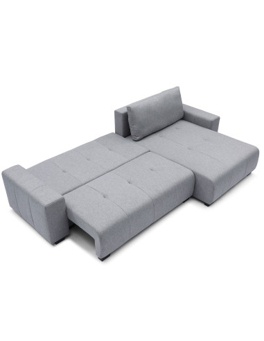 Sofa cama reversible seccional Essen gris claro