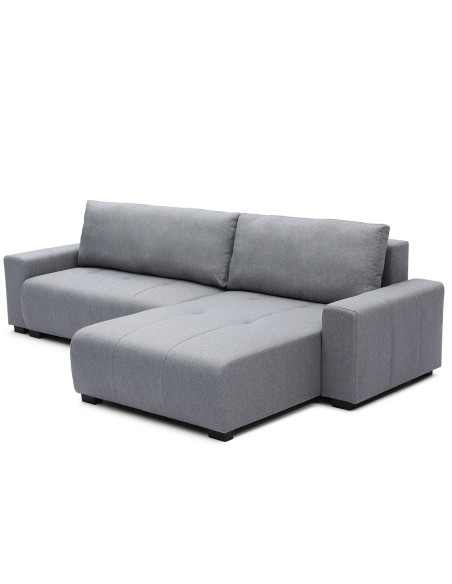 Sofa cama reversible seccional Essen gris claro