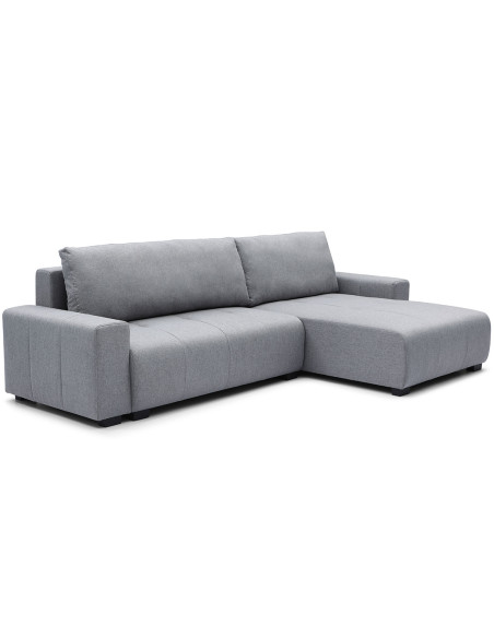 Sofa cama reversible seccional Essen gris claro