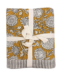 Mantel flower print amarillo 150x250cm