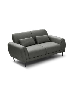 Sofá 2 cuerpos Lucía gris oscuro edición touch 2