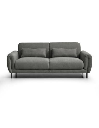 Sofá 2 cuerpos Lucía gris oscuro edición touch